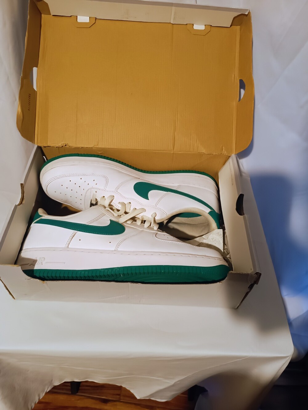 🫛Nike Air Force 1 Low Sneakers – Men’s Size 13 – White/Green Classic